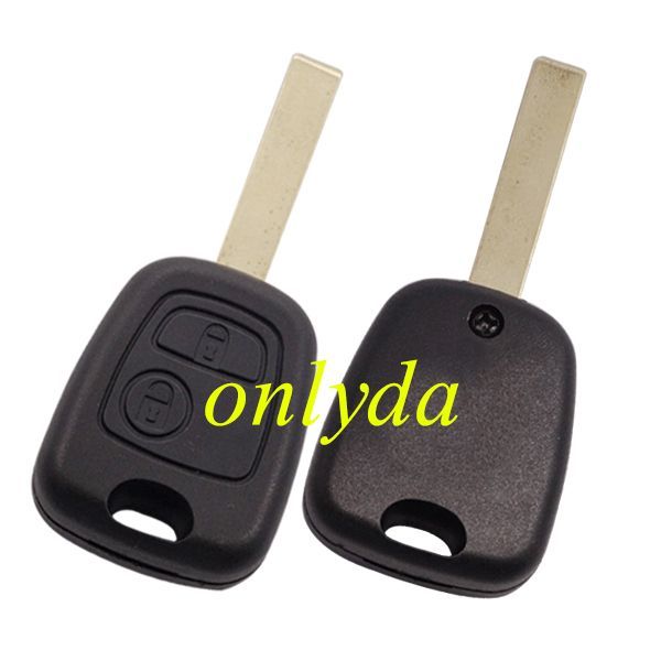 For Peugeot 407 2 button remote key blank with hu83 blade with