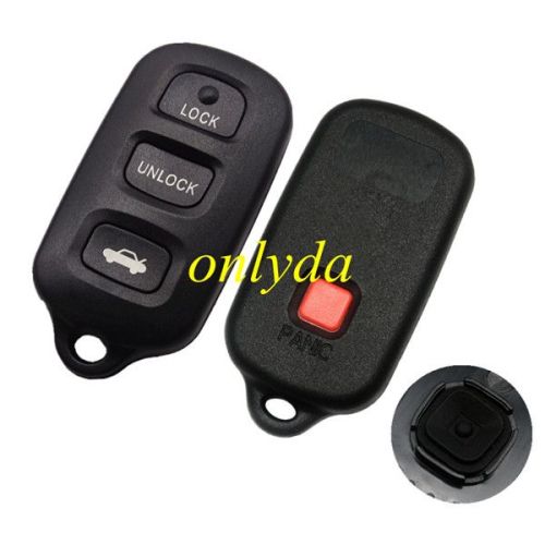 For Toyota 3+1 button key blank the panic button is square