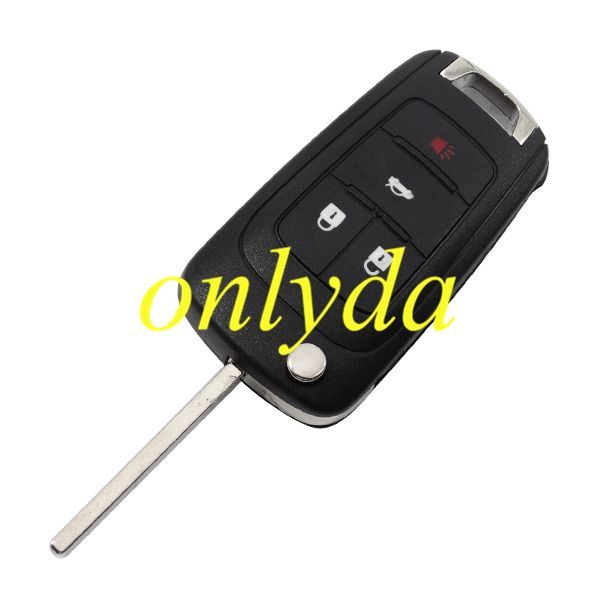 For Buick 3+1 button remote key blank with panic button