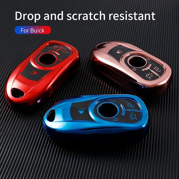 Buick Chevrolet 5 buton TPU protective key case, please choose the color