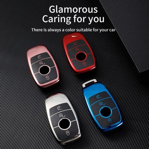 Benz 3button TPU protective key case,please choose the color