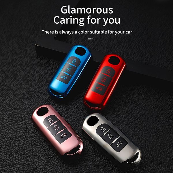 Mazda 3 button TPU protective key case please choose the color