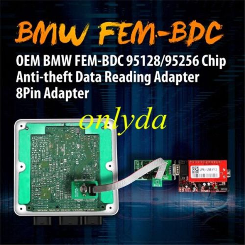 OEM BM FEM-BDC IMMO 95128/95256 Chip Dash 35080/35160 Data Reading 8-PIN Adapter for VVDI Prog