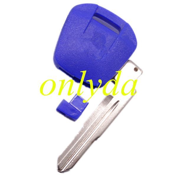 Motorcycle key blank with right blade (blue)