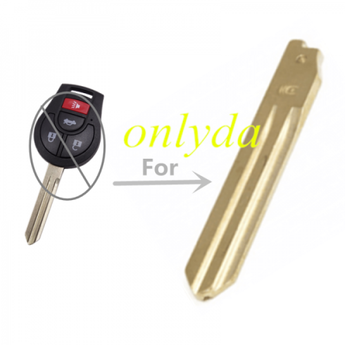 For Nissan remote key blank blade