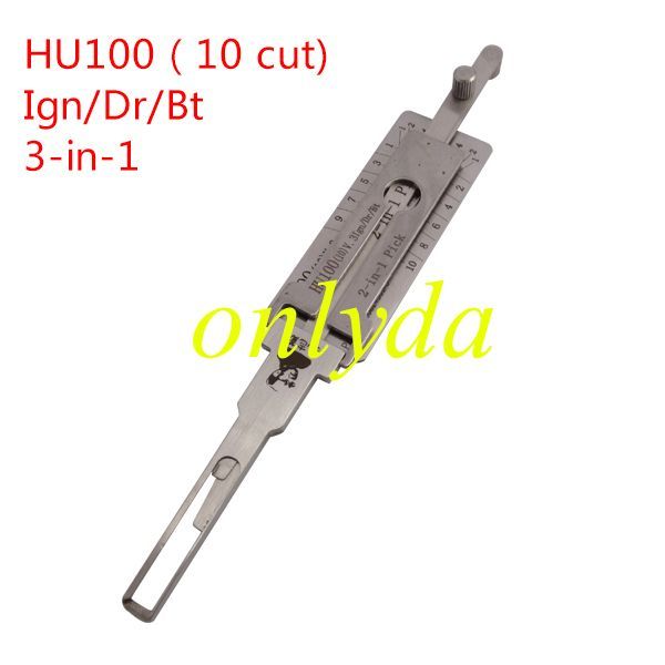 10-cut HU100 Lishi 3 in 1 tool