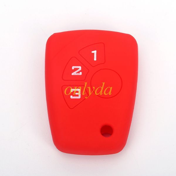 Chevrolet 3 button silicon case, Please choose the color, (Black MOQ 5 pcs; Blue, Red and other colorful Type MOQ 50 pcs)