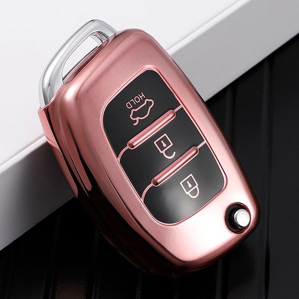 Hyundai IX25 IX35 3 button TPU protective key case,please choose the color