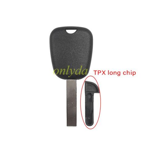 Citroen transponder key blank （can put TPX long chip)