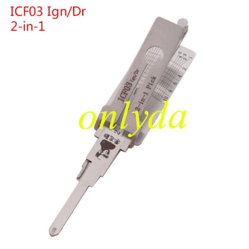 For ICF03 Ford Lishi 2 in 1 tool