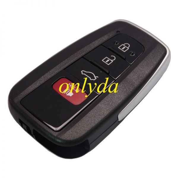 3+1 button remote key blank with blade, the blade switch on the back-shell-part