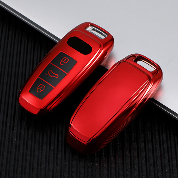 Copy Audi A3/Q3/Q2L/A1/S3 3 button TPU protective key case,please choose the color