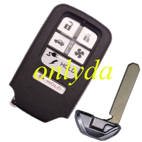 5+1 button remote key blank with blade