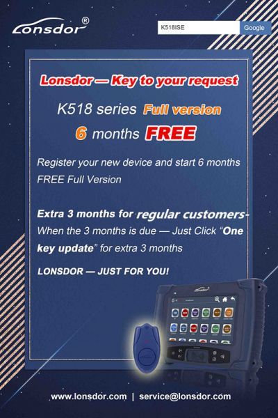 Lonsdor LKE Smart Key Emulator 5 in 1 for K518