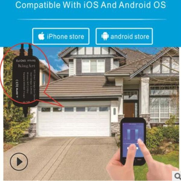Smart WiFi phone remote control garage door switch