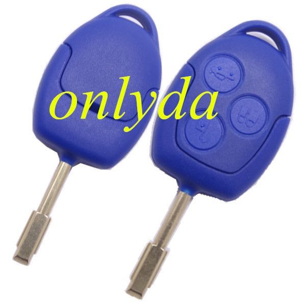 3 button remote key shell with blade (no battery clamp)