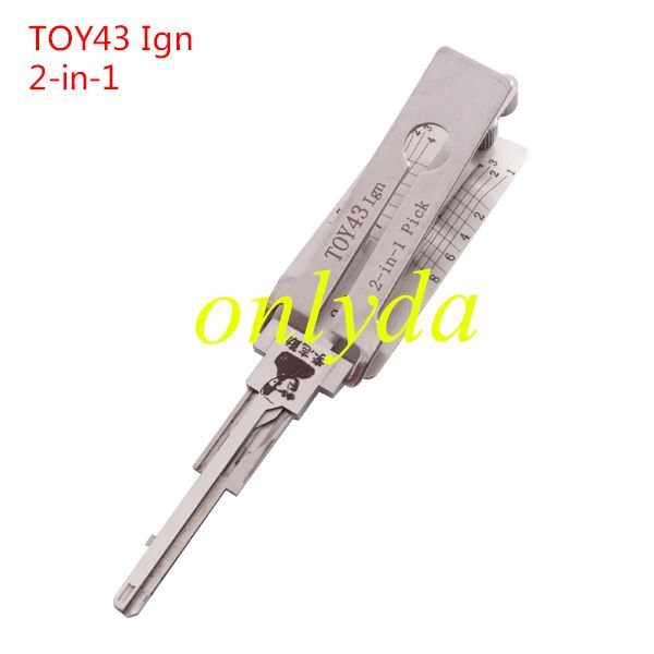 For TOY43 Toyota Lishi 2 in 1 tool only for ignition lock
