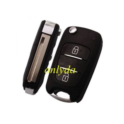 For Elantra 3 button flip remote key shell