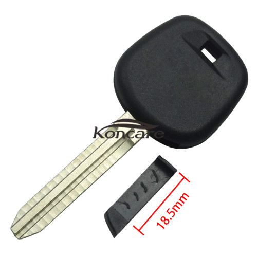 Toyota transponder key blank Toy43 blade with logo with carbon chip part