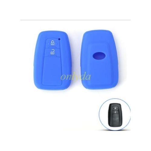 Toyota 2 button silicon case （blue ）, Please choose the color, (Black MOQ 5 pcs; Blue, Red and other colorful Type MOQ 50 pcs)