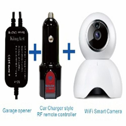 Wireless WIFI Remote Control Smart Garage Door Opener switch with Car charger remote with WiFi camera