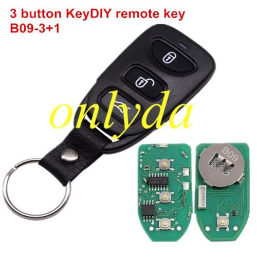 key DIY brand 3+1 button remote key B09-3+1