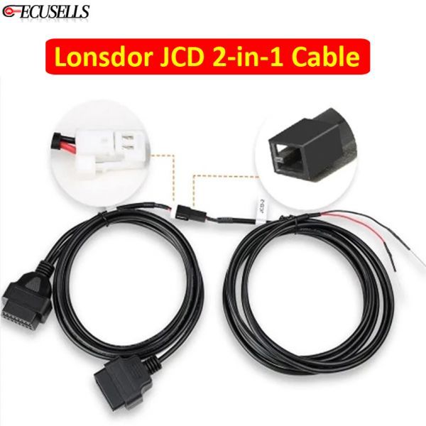 Lonsdor JCD 2-in-1 Multifunctional Programming Cable Work with K518ISE for Jeep for Chrysler for Dodge for Fiat for Maserati