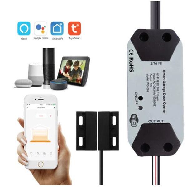 Wireless WIFI Remote Control Smart Garage Door Opener switch with Car charger remote