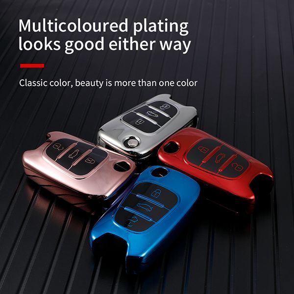 Hyundai ix35 3 button TPU protective key case,please choose the color