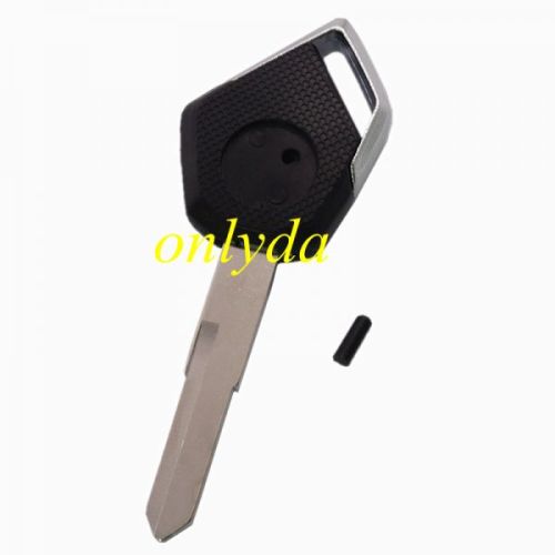 motorcycle key blank with right blade (black)