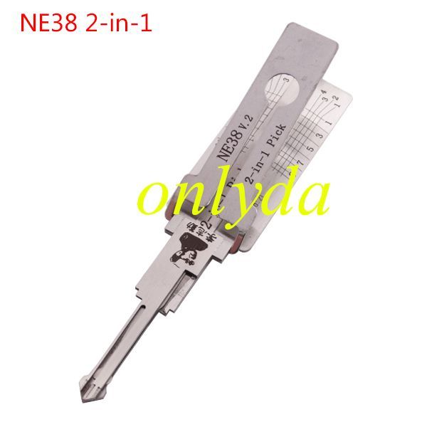 For Lishi Ford,nissan NE38 2 in 1 tool