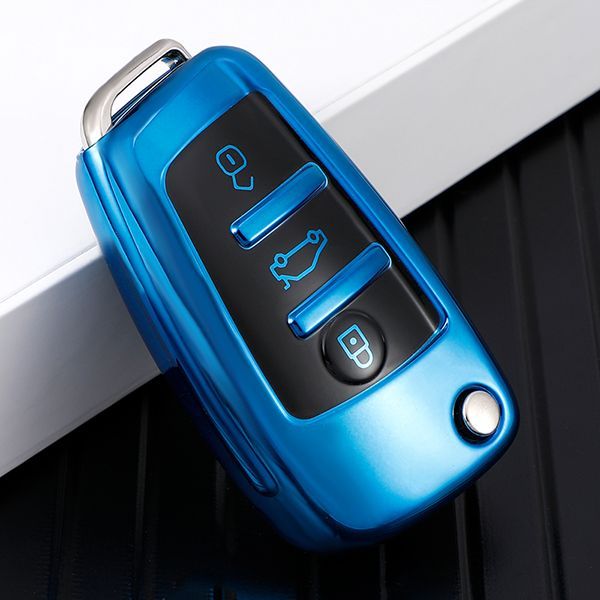 Audi A3/Q3/Q2L/A1/S3 3 button TPU protective key case,please choose the color