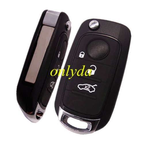 3 button flip remote key blank with SIP22 without logo