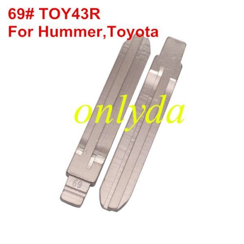 KEYDIY brand key blade 69# TOY43R for Hummer,Toyota