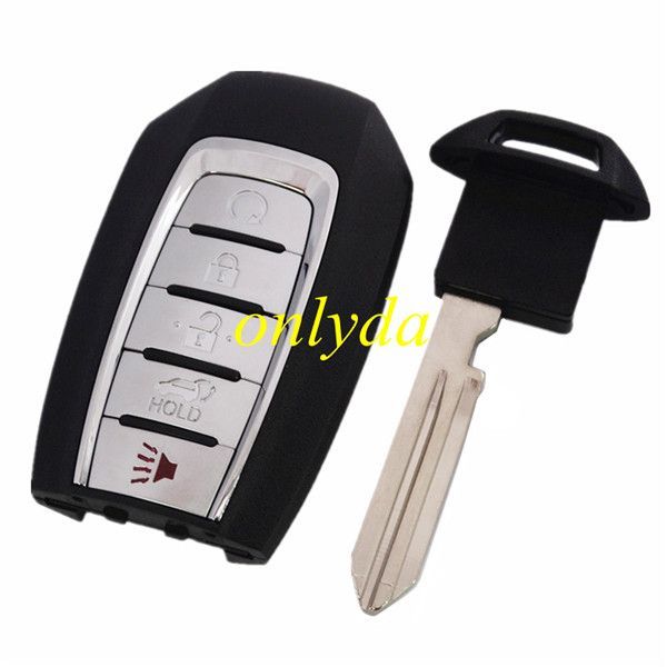 For Nissan 5 button remote key blank