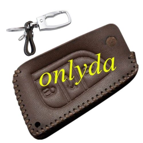For Toyota 3button key leather case for COROLLA, Rezi, 13RAV4.