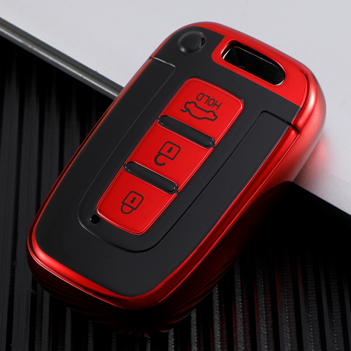 Hyundai 3 button TPU protective key case,please choose the color