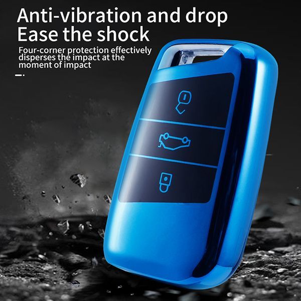 VW 3 button TPU protective key case please choose the color