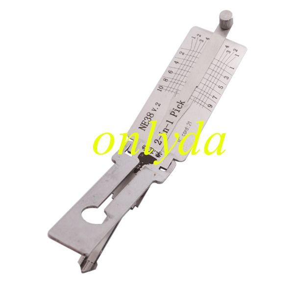 For Lishi Ford,nissan NE38 2 in 1 tool
