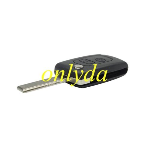 For Citroen 2 button modified remote key blank with HU83 Blade