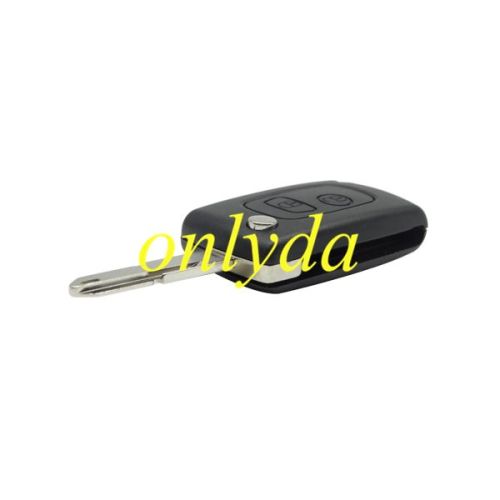 For Citroen 2 button modified remote key blank with NE73 Blade