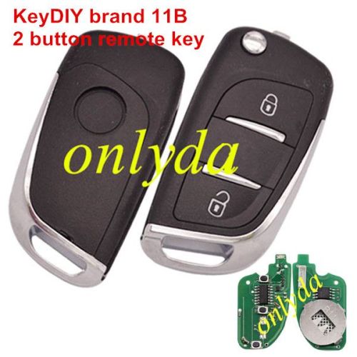 KeyDIY brand 2 button remote key B11-2