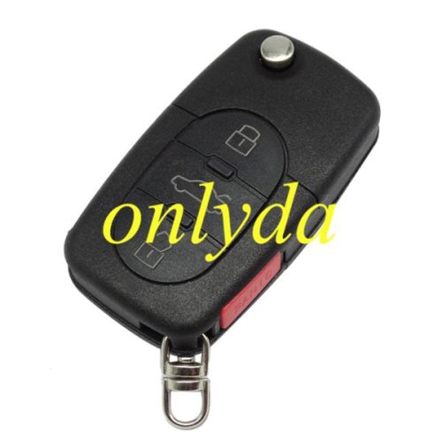 For VW 3+1 Button remote key blank with 1616 battery model (Audi Style)