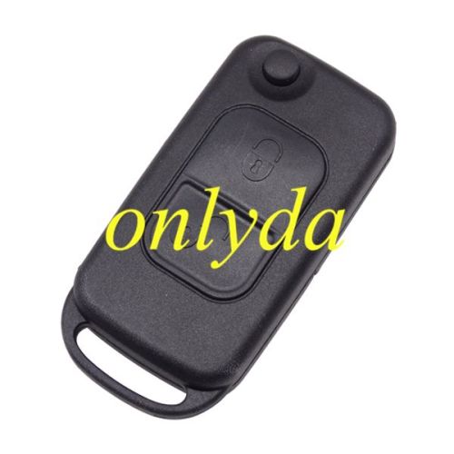 For Benz 2 button flip key blank with 2 track blade