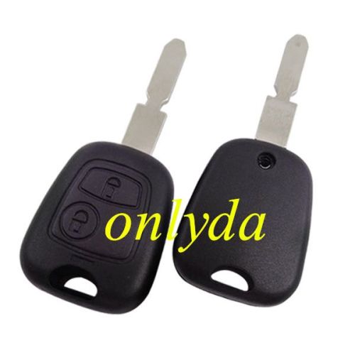 For Peugeot 2 button remote key blank without