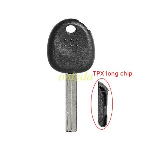 Hyundai transponder key blank (can put TPX long chip）