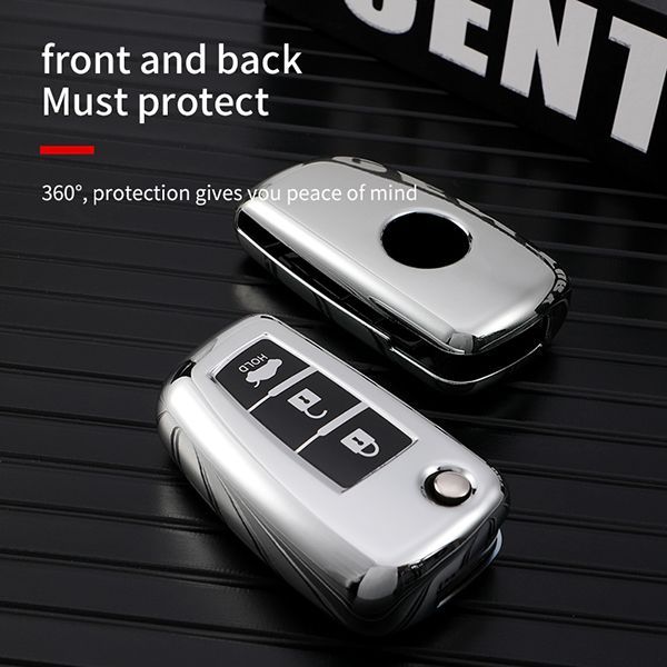 Nissan 3 button TPU protective key case please choose the color