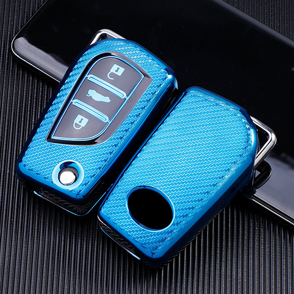 Toyota transparent button TPU protective key case please choose the color