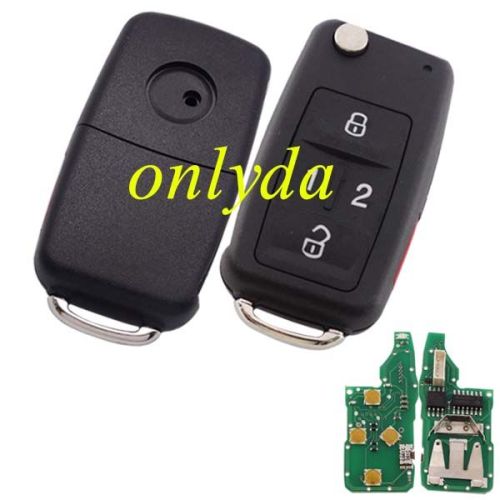 KeyDIY brand for VW style F01 4+1B remote key for KD300 and KD900 to produce any model rmeote