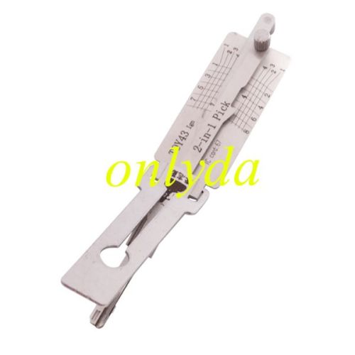 For TOY43 Toyota Lishi 2 in 1 tool only for ignition lock